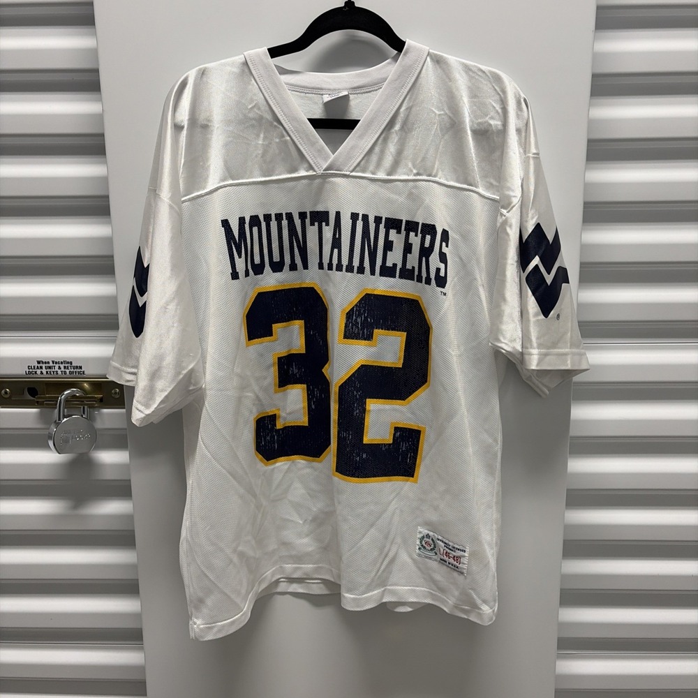 Vintage Collegiate Sportswear West Virginia Mountaineers Jersey #32 Size L USA